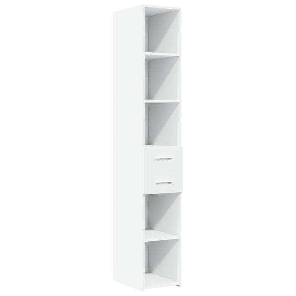 Weißer Schrank Ermin 30x42,5x185cm (Holz)