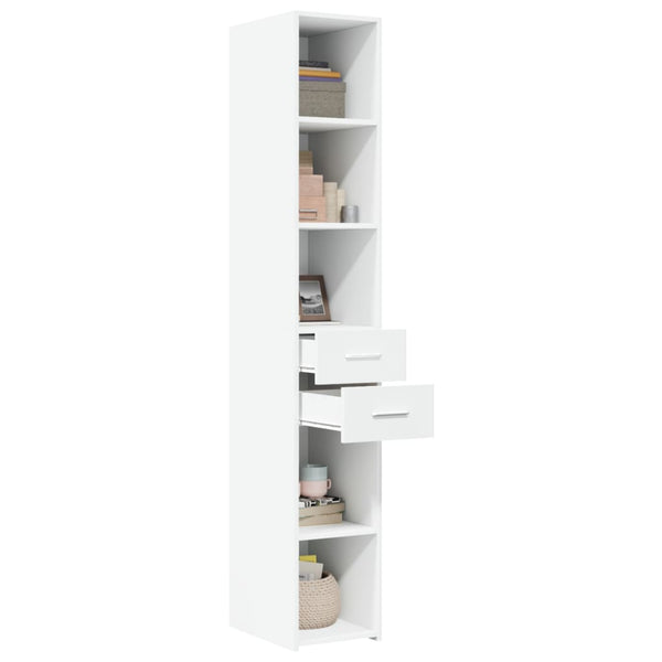 Weißer Schrank Ermin 30x42,5x185cm (Holz)