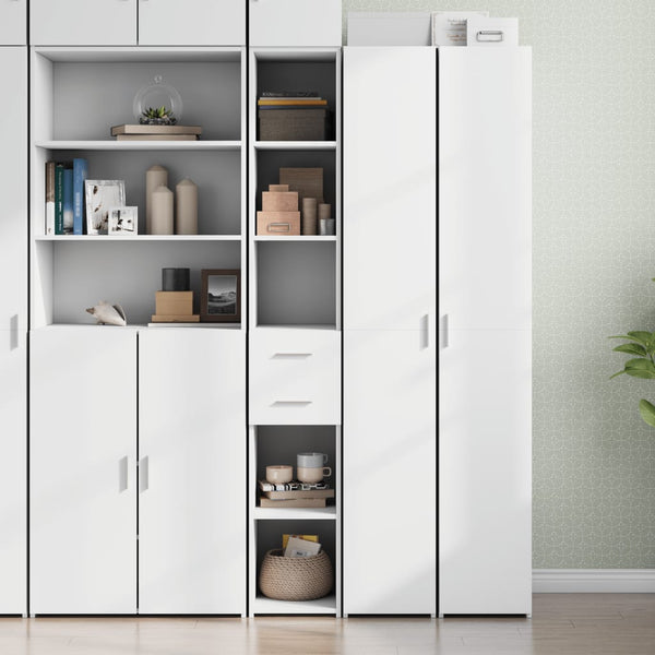 Weißer Schrank Ermin 30x42,5x185cm (Holz)
