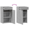 Graues Sideboard Arsin 50x42,5x93cm (Holz)