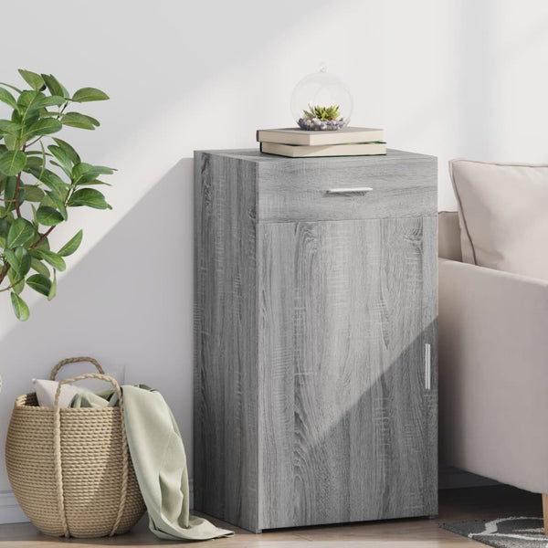 Graues Sideboard Arsin 50x42,5x93cm (Holz)
