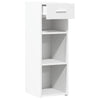 Weißes Sideboard Spirdula 30x42,5x93cm (Holz)