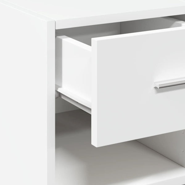 Weißes Sideboard Spirdula 30x42,5x93cm (Holz)