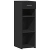 Schwarzes Sideboard Spirdula 30x42,5x93cm (Holz)