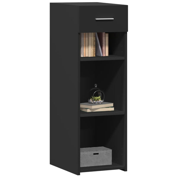 Schwarzes Sideboard Spirdula 30x42,5x93cm (Holz)