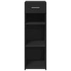 Schwarzes Sideboard Spirdula 30x42,5x93cm (Holz)