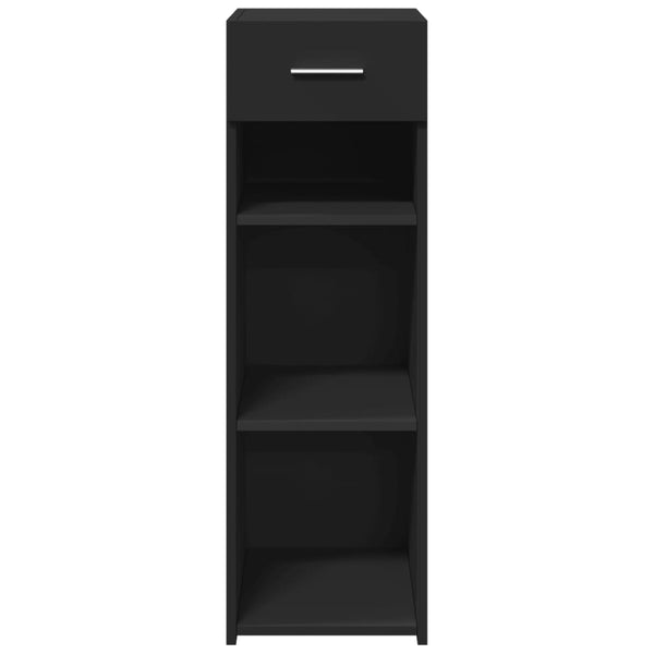 Schwarzes Sideboard Spirdula 30x42,5x93cm (Holz)