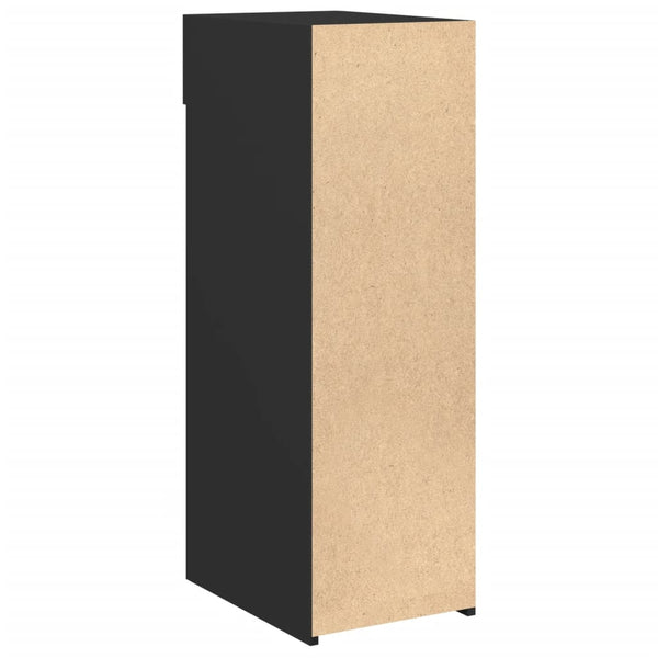 Schwarzes Sideboard Spirdula 30x42,5x93cm (Holz)