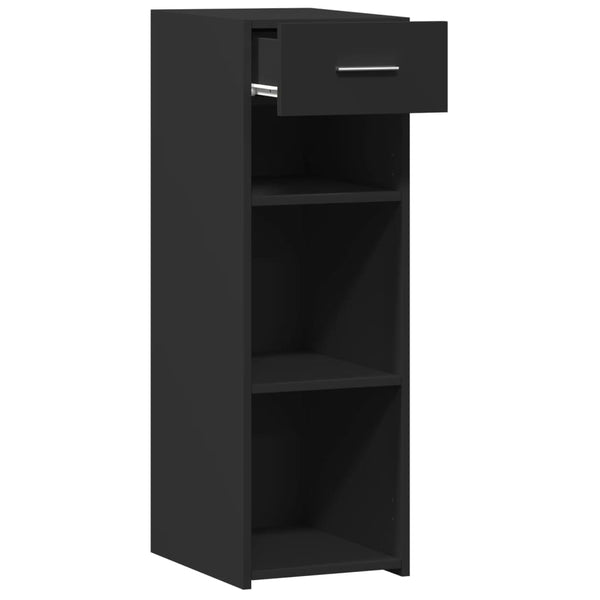 Schwarzes Sideboard Spirdula 30x42,5x93cm (Holz)