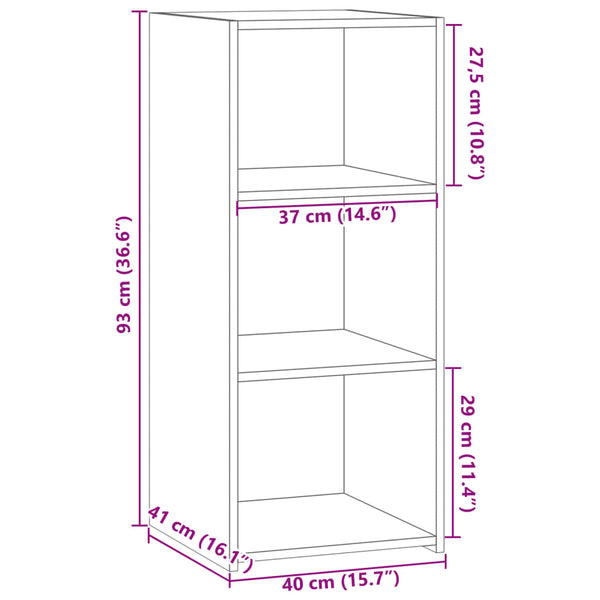 Betoninharmaa senkki Privatizati 40x41x93cm (puinen)