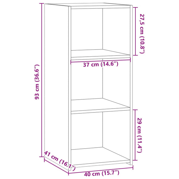 Harmaa senkki Privatizati 40x41x93cm (puinen)