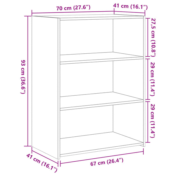 Harmaa senkki Pera 70x41x93cm (puinen)