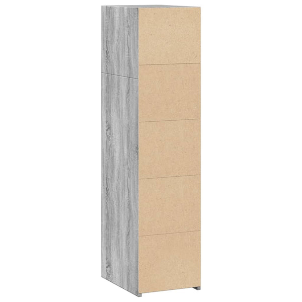 Harmaa kaappi Lev 30x41x124cm (puinen)