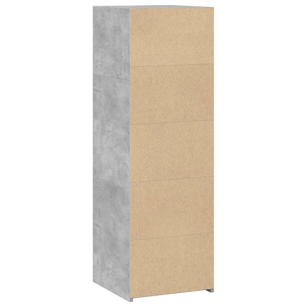 Betoninharmaa kaappi Nepe 40x41x124cm (puinen)