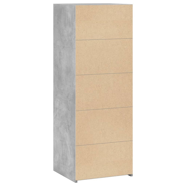 Betoninharmaa kaappi Reeoleta 45x41x124cm (puinen)