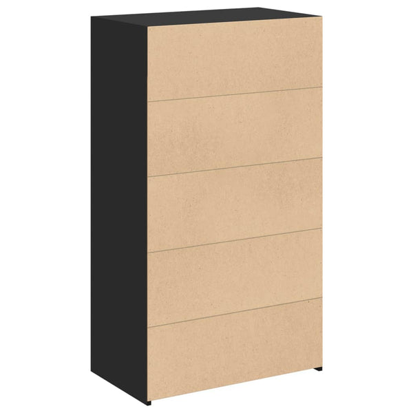 Schwarzer Schrank Eracle 70x41x124cm (Holz)