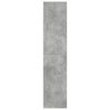 Betoninharmaa kaappi Sevasia 30x41x185cm (puinen)
