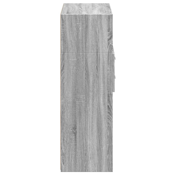 Harmaa kaappi Sacuiu 80x42,5x124cm (puinen)