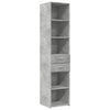 Betongrauer Schrank Gertruda 40x42,5x185cm (Holz)