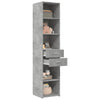 Betongrauer Schrank Gertruda 40x42,5x185cm (Holz)