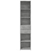 Betongrauer Schrank Gertruda 40x42,5x185cm (Holz)