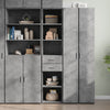 Betongrauer Schrank Gertruda 40x42,5x185cm (Holz)