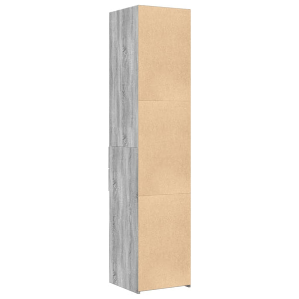 Harmaa kaappi Gertruda 40x42,5x185cm (puinen)