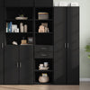 Schwarzer Schrank Dincer 45x42,5x185cm (Holz)