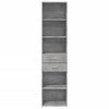 Betoninharmaa kaappi Dincer 45x42,5x185cm (puinen)