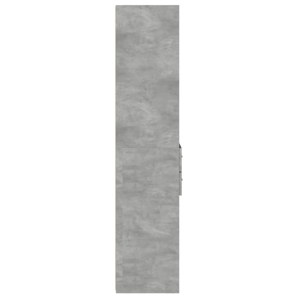 Betoninharmaa kaappi Dincer 45x42,5x185cm (puinen)