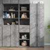 Betoninharmaa kaappi Dincer 45x42,5x185cm (puinen)