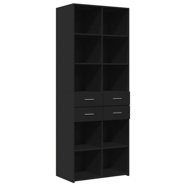 Schwarzer Schrank Maties 70x42,5x185cm (Holz)