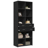 Schwarzer Schrank Maties 70x42,5x185cm (Holz)