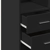 Schwarzer Schrank Maties 70x42,5x185cm (Holz)