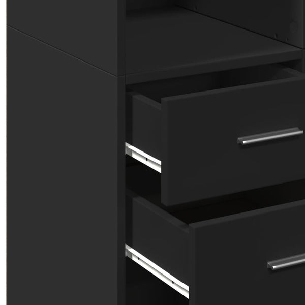 Schwarzer Schrank Maties 70x42,5x185cm (Holz)