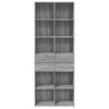 Grauer Schrank Maties 70x42,5x185cm (Holz)