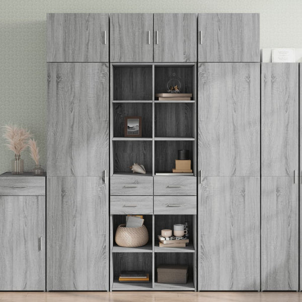 Grauer Schrank Maties 70x42,5x185cm (Holz)