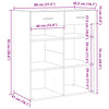 Harmaa senkki Micilina 80x42,5x93cm (puinen)
