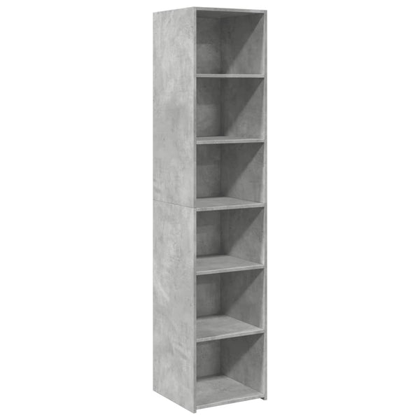 Betongrauer Schrank Mandroane 40x41x185cm (Holz)