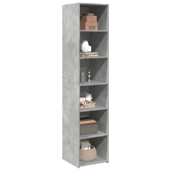 Betongrauer Schrank Mandroane 40x41x185cm (Holz)
