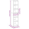 Betongrauer Schrank Mandroane 40x41x185cm (Holz)