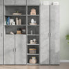 Betongrauer Schrank Mandroane 40x41x185cm (Holz)