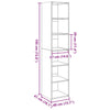 Grauer Schrank Mandroane 40x41x185cm (Holz)