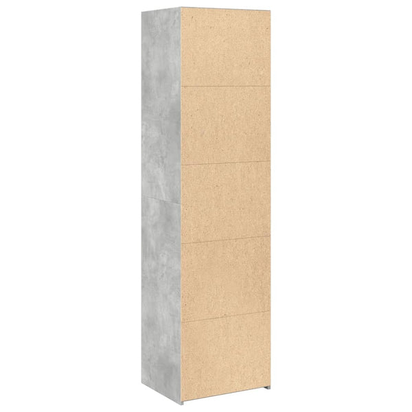 Betoninharmaa kaappi Boldissar 50x41x185cm (puinen)