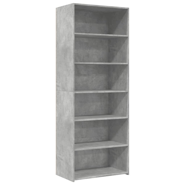 Betoninharmaa kaappi Caritas 70x41x185cm (puinen)