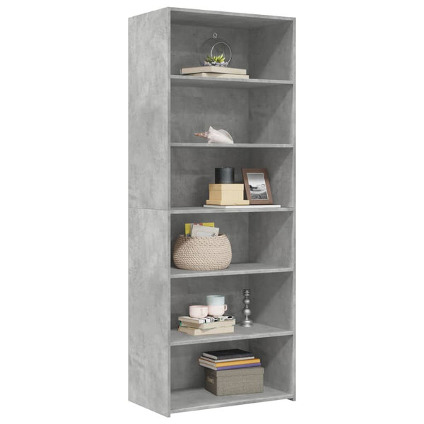 Betoninharmaa kaappi Caritas 70x41x185cm (puinen)