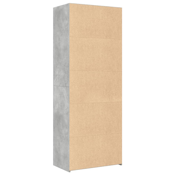 Betoninharmaa kaappi Caritas 70x41x185cm (puinen)