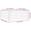 Blumenkasten Dilaver 60x60x23cm (Douglasie)