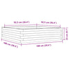 Blumenkasten Dilaver 100x100x23cm (Douglasie)