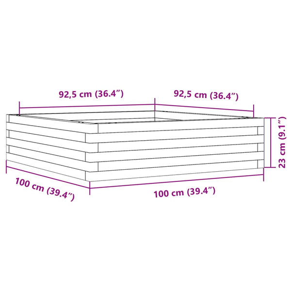 Blumenkasten Dilaver 100x100x23cm (Douglasie)